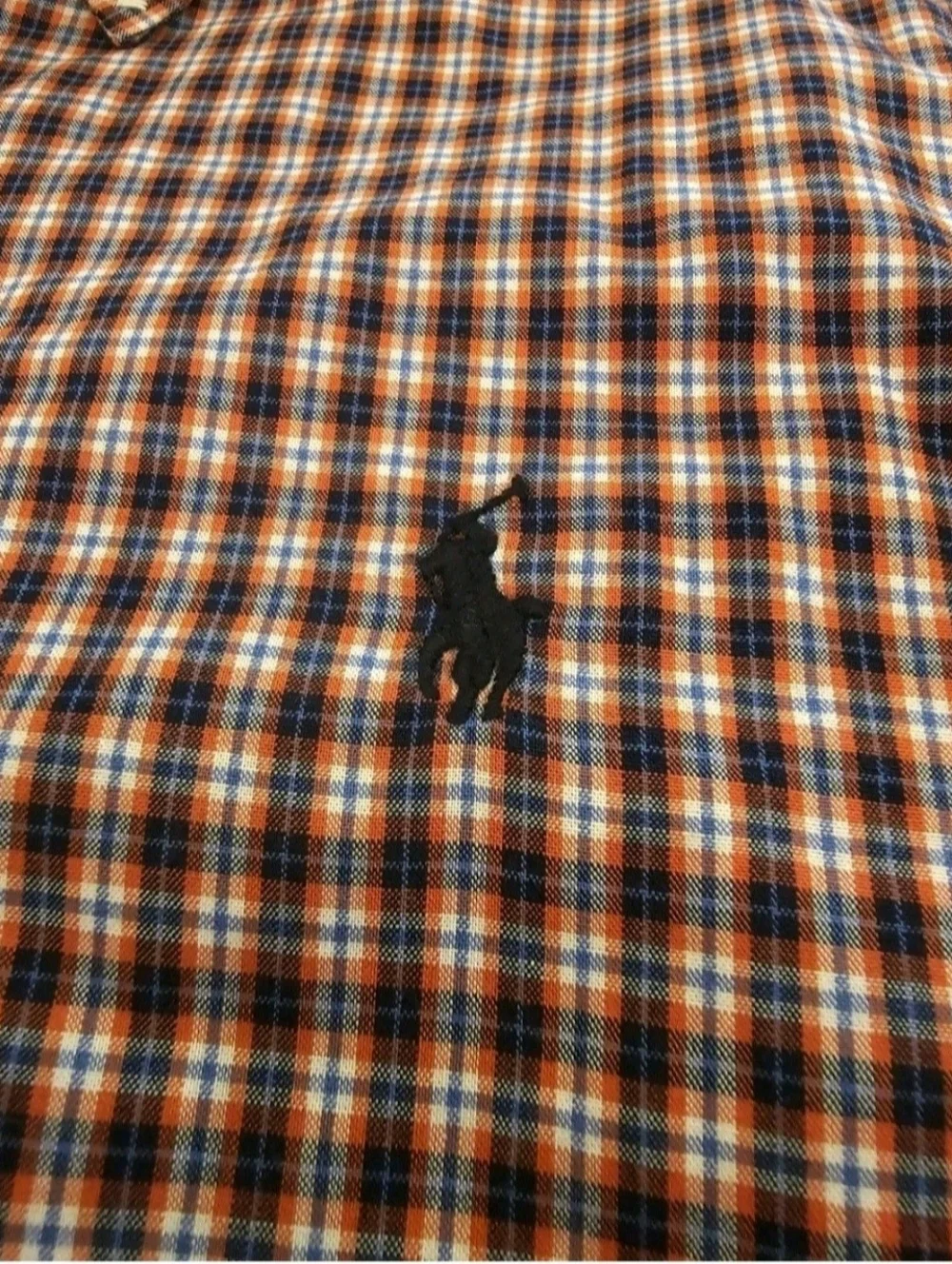 Polo Ralph Lauren Boys Long Sleeve Plaid Button Down Shirt Size 5 Red Blue